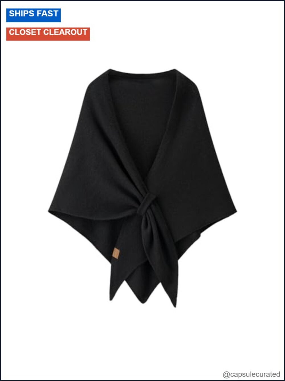 Soft Knit Wool Cashmere Blend Pashmina Shawl Wrap Scarf Cape